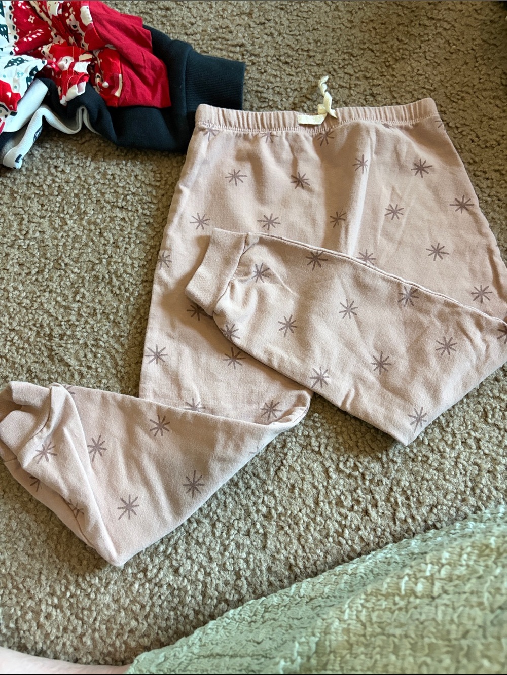 B63 Quincy Mae 4-5Y Star-Print Pink Joggers
